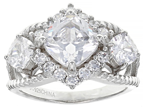 Bella Luce ® 5.51ctw Rhodium Over Sterling Silver Ring (3.38ctw DEW) - Size 11
