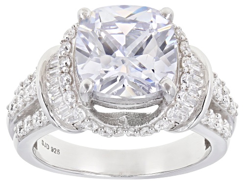 Photo of Bella Luce ® 10.17ctw Rhodium Over Sterling Silver Ring (5.10ctw DEW) - Size 9