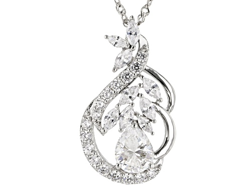 Photo of Bella Luce ® 5.85ctw Rhodium Over Sterling Silver Pendant With Chain (3.51ctw DEW)