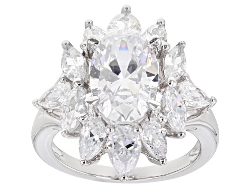 Photo of Bella Luce ® 9.77ctw Rhodium Over Sterling Silver Ring (6.27ctw DEW) - Size 8