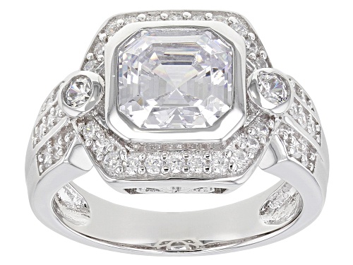Photo of Bella Luce ® 4.45ctw Rhodium Over Sterling Silver Asscher Cut Ring (3.49ctw DEW) - Size 8