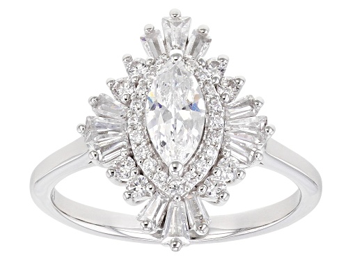 Bella Luce ® 1.99ctw Rhodium Over Sterling Silver Ring (1.21ctw DEW) - Size 8