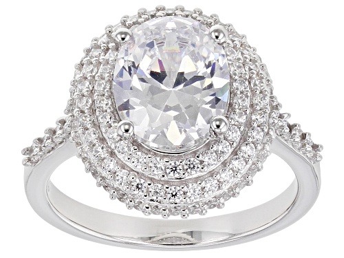 Bella Luce ® 5.82ctw Rhodium Over Sterling Silver Ring (2.66ctw DEW) - Size 10