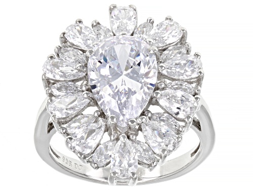 Photo of Bella Luce ® 9.41ctw Rhodium over Sterling Silver Ring (6.90ctw DEW) - Size 5