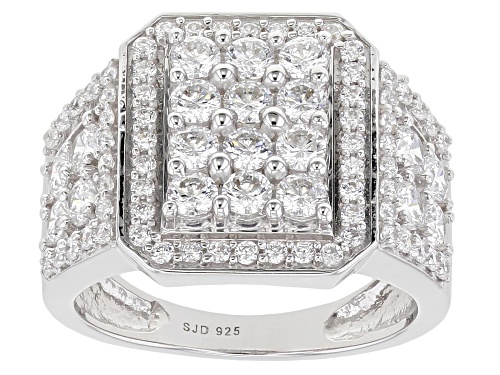 Bella Luce ® 3.35ctw Rhodium Over Sterling Silver Ring (1.62ctw DEW) - Size 7