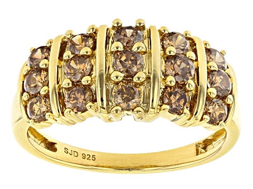 Photo of Bella Luce ® 1.55ctw Mocha Diamond Simulant Eterno™ Yellow Ring (0.90ctw DEW) - Size 11