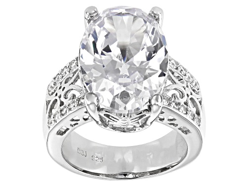 Photo of Bella Luce ® 18.30ctw Rhodium Over Sterling Silver Ring (12.18ctw DEW) - Size 7