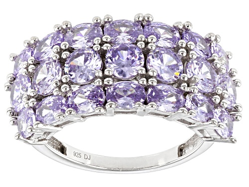 Photo of Bella Luce ® 6.57ctw Lavender Diamond Simulant Rhodium Over Sterling Silver Ring - Size 8