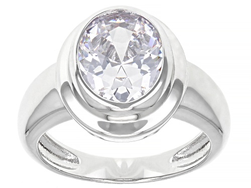 Photo of Bella Luce ® 6.10ctw Rhodium Over Sterling Silver Ring (3.85ctw DEW) - Size 8