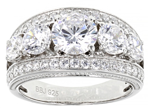 Bella Luce® 7.30ctw Rhodium Over Sterling Silver Ring (3.33ctw DEW) - Size 5