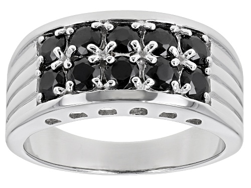 Photo of Bella Luce ® 3.30ctw Black Diamond Simulant Rhodium Over Silver Mens Ring(1.70ctw DEW) - Size 10