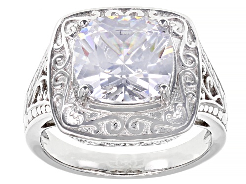 Photo of Bella Luce ® 6.57ctw Rhodium Over Sterling Silver Ring (3.87ctw DEW) - Size 9