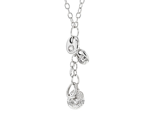 Photo of Bella Luce ® 3.23ctw Rhodium Over Sterling Silver Necklace (1.86ctw DEW) - Size 18