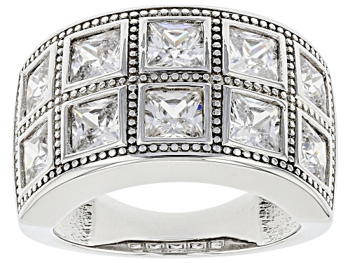 Photo of Bella Luce ® 6.60ctw Platinum Over Sterling Silver Ring (3.90ctw DEW) - Size 7