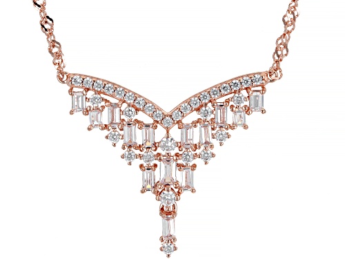 Photo of Bella Luce® 1.85ctw White Diamond Simulant Eterno™ Rose Necklace (1.27ctw DEW) - Size 18