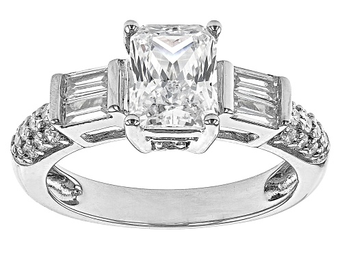 Photo of Bella Luce ® 3.85ctw Rhodium Over Sterling Silver Ring (2.52ctw DEW) - Size 8