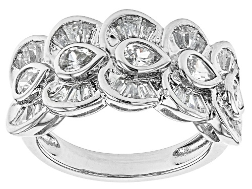 Photo of Bella Luce ® 2.86ctw Rhodium Over Sterling Silver Ring (2.17ctw DEW) - Size 7