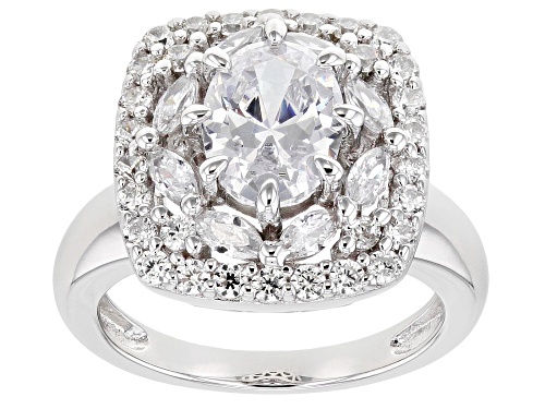Photo of Bella Luce ® 5.46ctw Rhodium Over Sterling Silver Ring (3.26ctw DEW) - Size 12