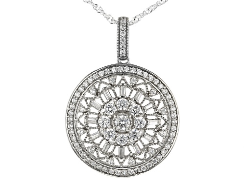 Photo of Bella Luce ® 2.48ctw Rhodium Over Sterling Silver Pendant With Chain (1.28ctw DEW)