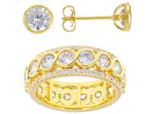 Photo of Bella Luce ® 9.30ctw Eterno™ Yellow Ring And Earrings (4.46ctw DEW)