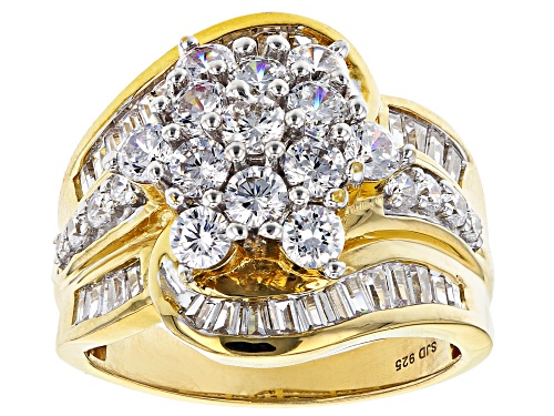 Bella Luce ® 4.44ctw White Diamond Simulant Eterno™ Yellow Ring (2.25ctw DEW) - Size 5