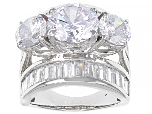 Photo of Bella Luce ® 15.72ctw Platinum Over Sterling Silver Ring (10.63ctw DEW) - Size 6
