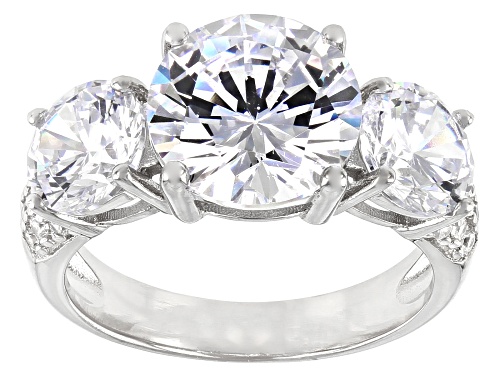 Photo of Bella Luce ® 10.97ctw Rhodium Over Sterling Silver Ring (6.55ctw DEW) - Size 11