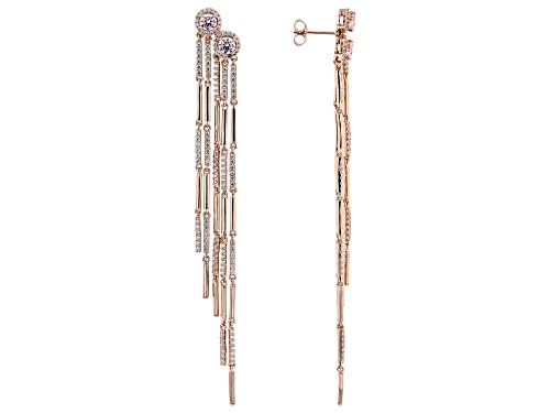 Bella Luce ® 4.48ctw Pink And White Diamond Simulants Eterno™ Rose Earrings (2.68ctw DEW)
