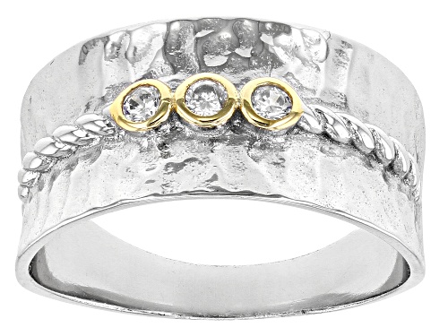 Photo of Bella Luce ® 0.18ctw Rhodium And 14K Yellow Gold Over Sterling Silver Ring (0.09ctw DEW) - Size 7