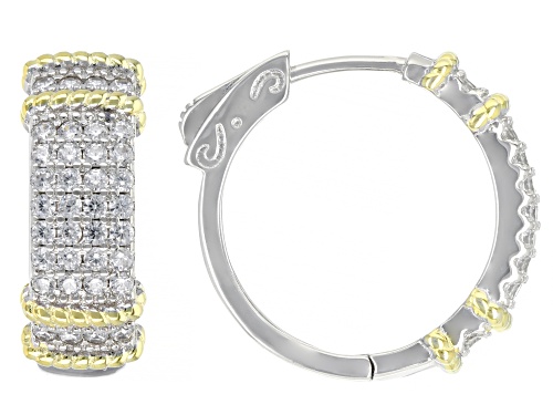 Photo of Bella Luce ® 1.73ctw Rhodium And 14K Yellow Gold Over Sterling Silver Hoop Earrings (1.08ctw DEW)