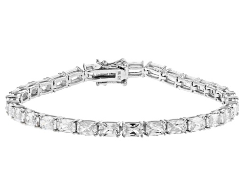Bella Luce® 24.04ctw Platinum Over Sterling Silver Bracelet(18.48ctw DEW) - Size 8