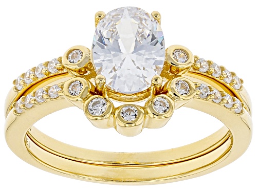 Photo of Bella Luce ® 2.62ctw White Diamond Simulant Eterno™ Yellow Ring With Band (1.47ctw DEW) - Size 10