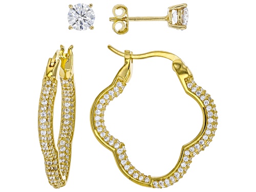 Photo of Bella Luce ® 3.99ctw Eterno™ Yellow Hoop And Stud Earring Set (2.26ctw DEW)