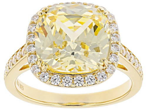 Photo of Bella Luce ® 11.13ctw Canary And White Diamond Simulants Eterno™ Yellow Ring (5.15ctw DEW) - Size 10