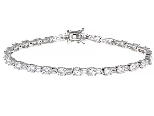 Bella Luce® 13.91ctw Rhodium Over Sterling Silver Bracelet (7.54ctw DEW) - Size 8