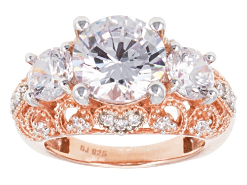 Photo of Bella Luce ® 10.60ctw Round Eterno ™ Rose Ring (5.81ctw Dew) - Size 5