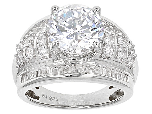 Photo of Bella Luce ® 8.88ctw Diamond Simulant Rhodium Over Sterling Silver Ring (5.17ctw Dew) - Size 10
