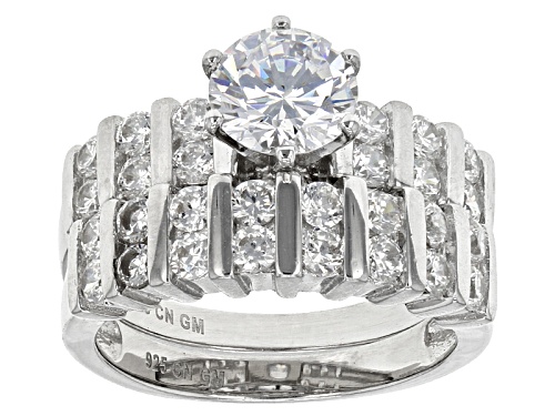 Photo of Bella Luce ® 3.85ctw Rhodium Over Sterling Silver Ring With Band (2.12ctw Dew) - Size 12