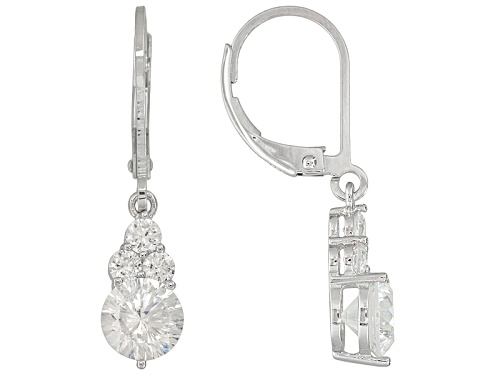 Photo of Bella Luce ® Dillenium Cut 3.82ctw Rhodium Over Sterling Silver Dangle Earrings