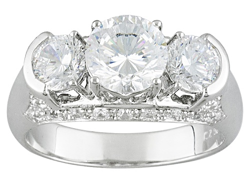 Bella Luce ® Dillenium 4.15ctw Rhodium Over Sterling Silver Ring (2.53ctw Dew) - Size 10