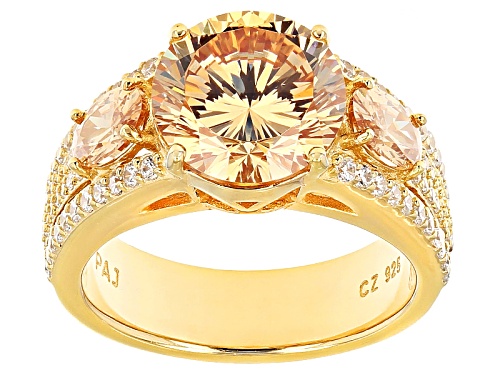 Photo of Bella Luce® Dillenium Cut 8.18ctw Diamond Simulants Eterno ™ Yellow Ring (5.33ctw Dew) - Size 11