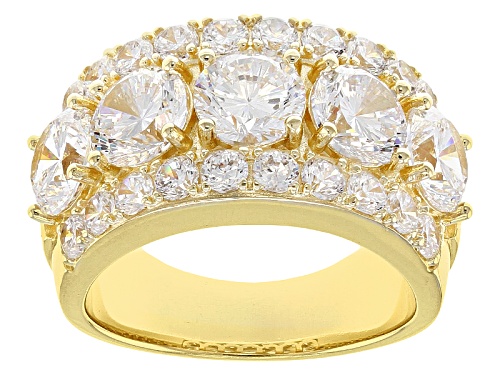 Bella Luce®Dillenium Cut 9.00ctw White Diamond Simulant Eterno™Yellow Ring - Size 11