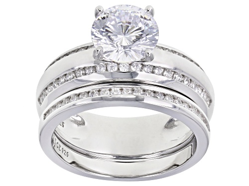 Photo of Bella Luce ® 4.14ctw Dillenium Rhodium Over Sterling Silver Ring With Band (2.67ctw DEW) - Size 8