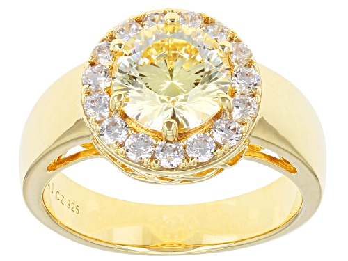 Photo of Bella Luce ® Dillenium 4.04ctw Canary And White Diamond Simulants Eterno™ Yellow Ring (2.49ctw DEW) - Size 8
