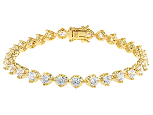 Bella Luce®11.61ctw Dillenium Cut White Diamond Simulant Eterno™Yellow Tennis Bracelet (7.03ctw DEW) - Size 7.25