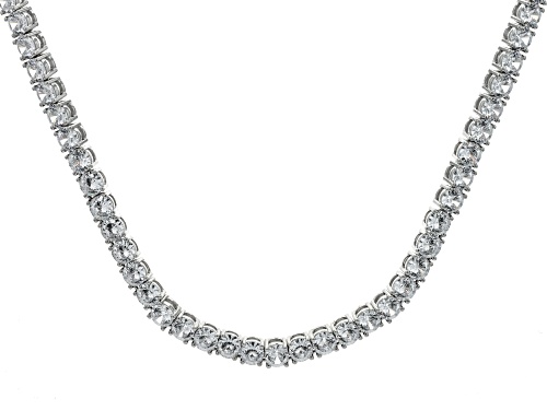 Photo of Bella Luce®44.85ctw Dillenium Cut Diamond Simulant Rhodium Over Silver Tennis Necklace(27.18ctw DEW) - Size 18