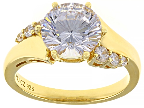 Photo of Bella Luce® 4.97ctw Dillenium Cut White Diamond Simulant Eterno™ Yellow Ring (3.01ctw DEW) - Size 7
