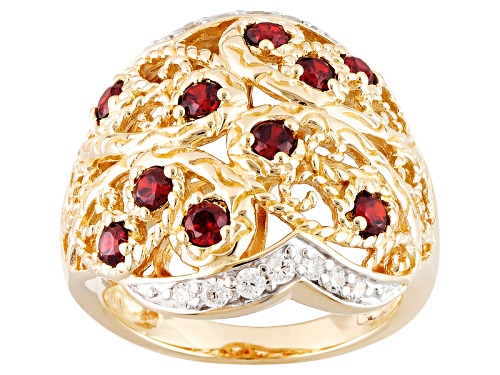 Bella Luce ® Esotica ™ 1.40ctw Spessartite And White Diamond Simulant Eterno ™ Yellow Ring - Size 7