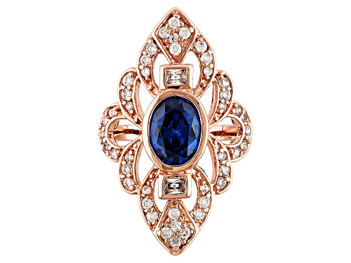 Bella Luce ® Esotica ™ 4.34ctw Tanzanite & Diamond Simulants Eterno ™ Rose Ring - Size 5