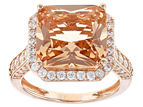 Photo of Bella Luce ® Esotica ™ 9.81ctw Morganite And White Diamond Simulants Eterno ™ Rose Ring - Size 11